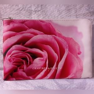 Crabtree & Evelyn Rose cosmetic bag. (New/Never used).